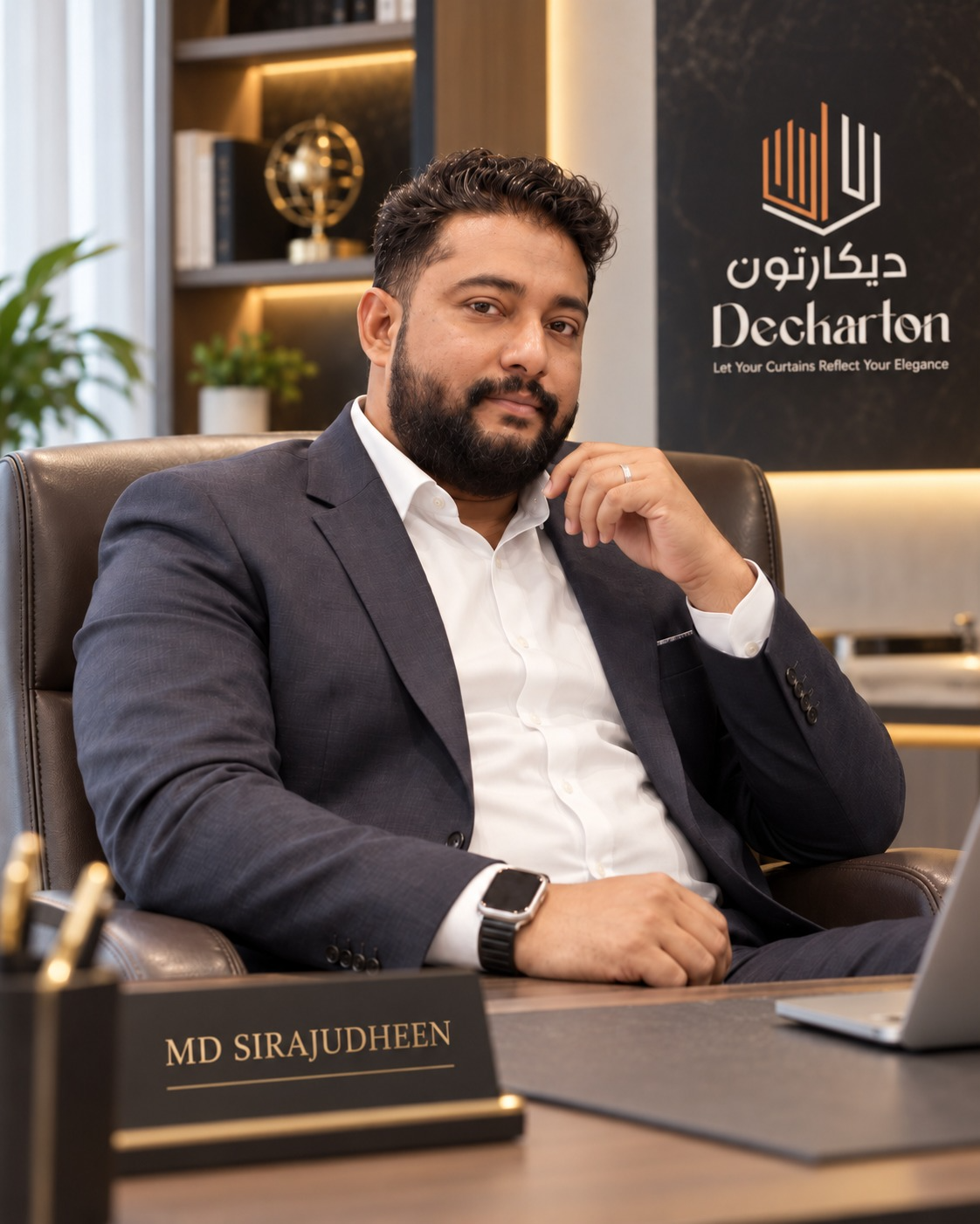 Sirajudheen, founder and managing director of Deckarton, Dammam