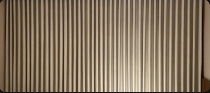 Curtains installed for Mohammed Hamed