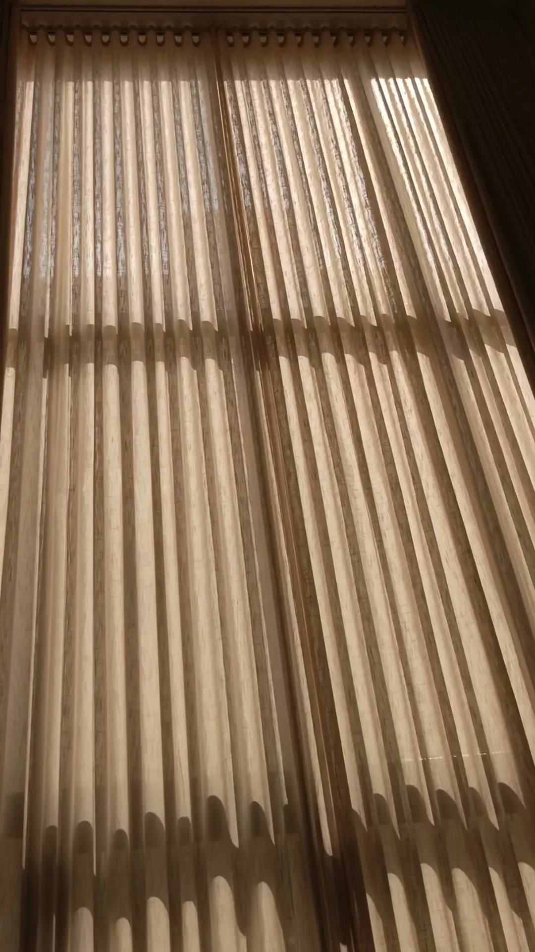 Curtain tailoring and installation detail in Dammam, Saudi Arabia